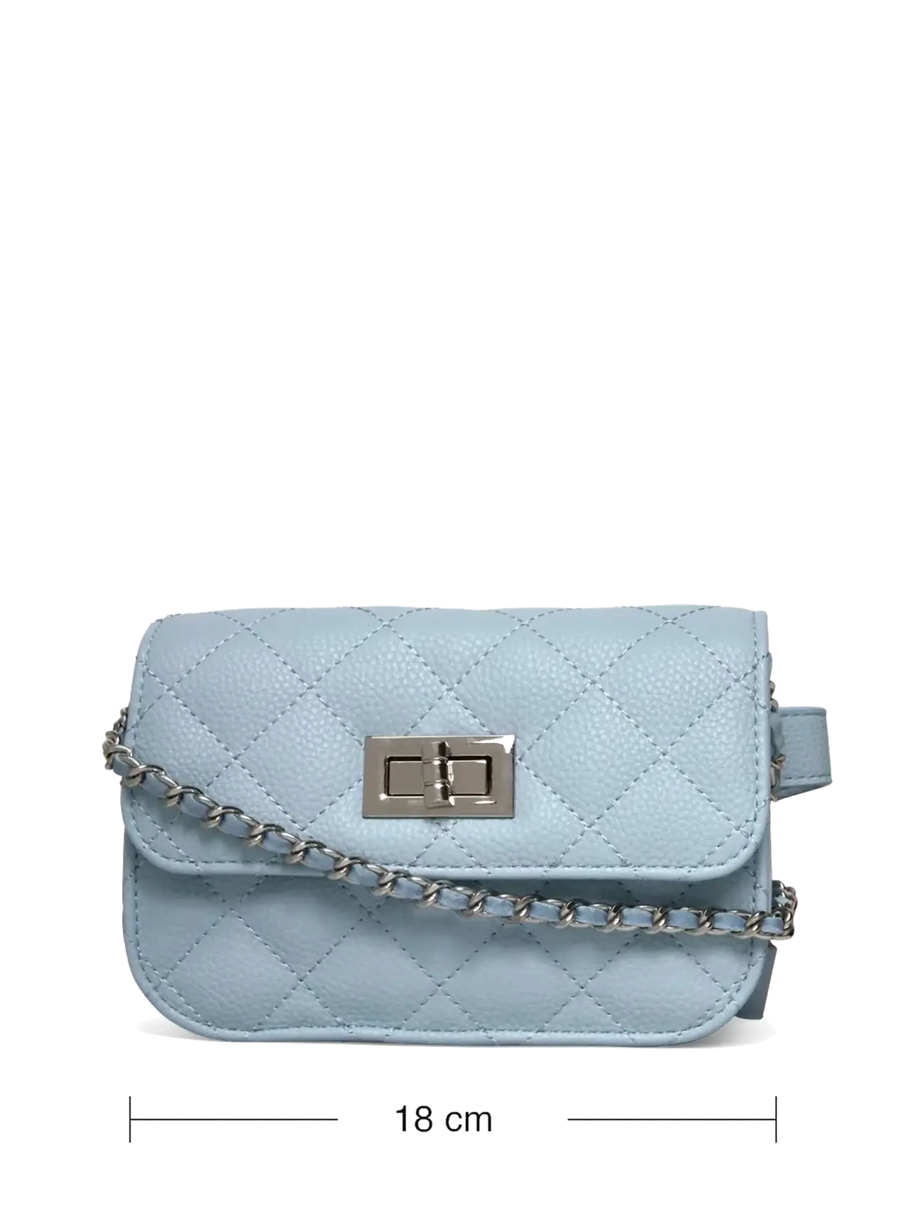 Rosemunde - RBSanya Small Quilted Belt Bag - hverdags stil - pastel blue silver - 3