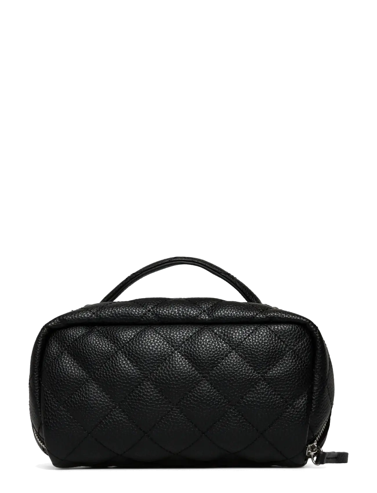 Rosemunde - RBSanya Quilted Small Cosmetics Case - toilettasker - black silver - 1