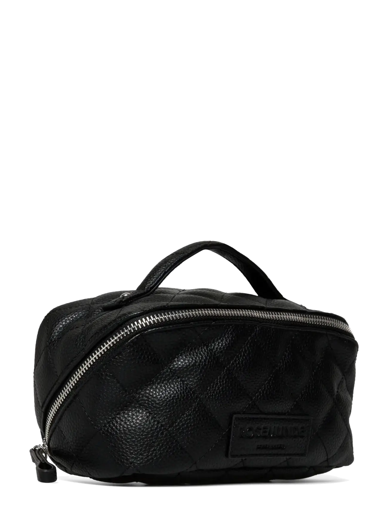 Rosemunde - RBSanya Quilted Small Cosmetics Case - toilettasker - black silver - 2
