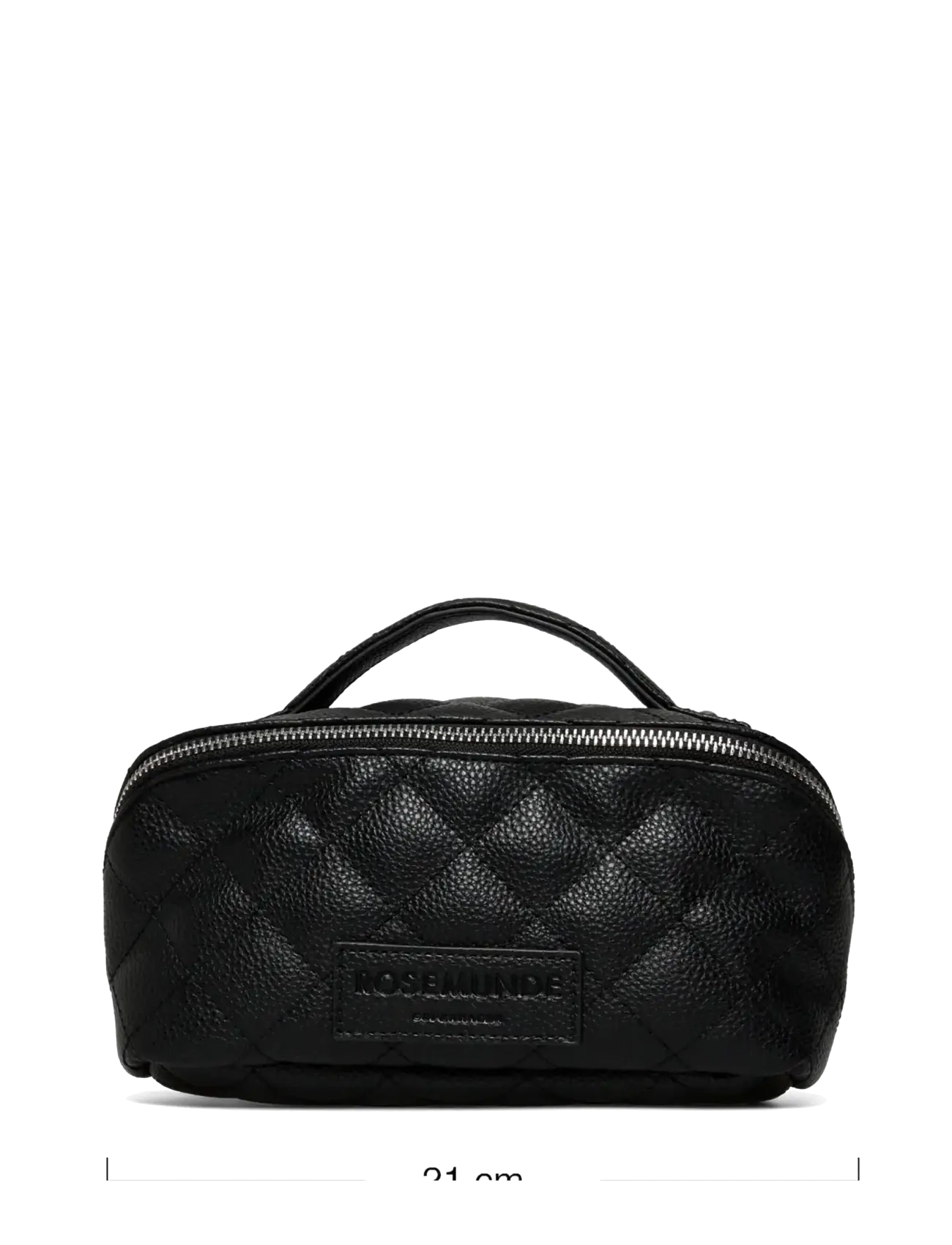 Rosemunde - RBSanya Quilted Small Cosmetics Case - toilettasker - black silver - 3