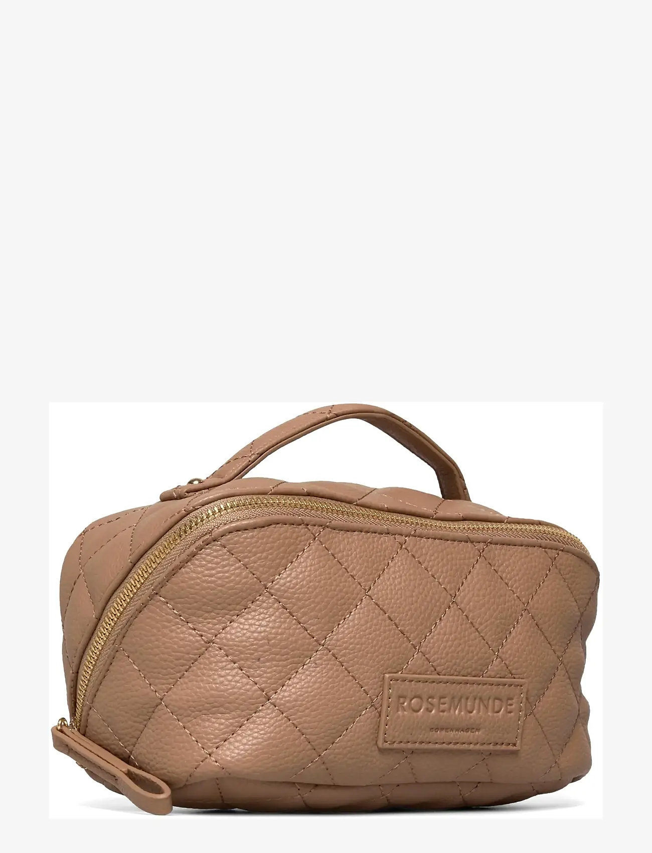 Rosemunde - RBSanya Quilted Small Cosmetics Cas - sminkväskor - delicate camel gold - 2