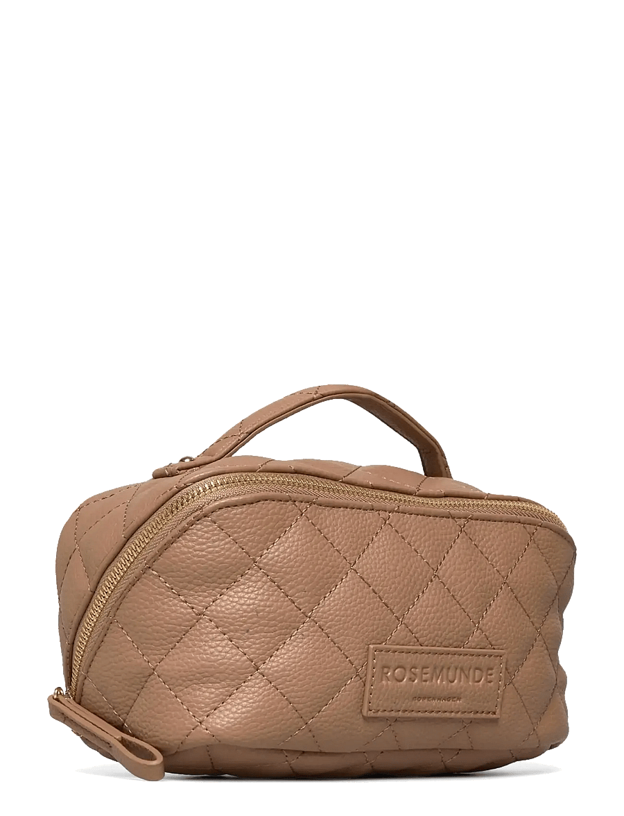 Rosemunde - RBSanya Quilted Small Cosmetics Case - makeup bags - delicate camel gold - 2