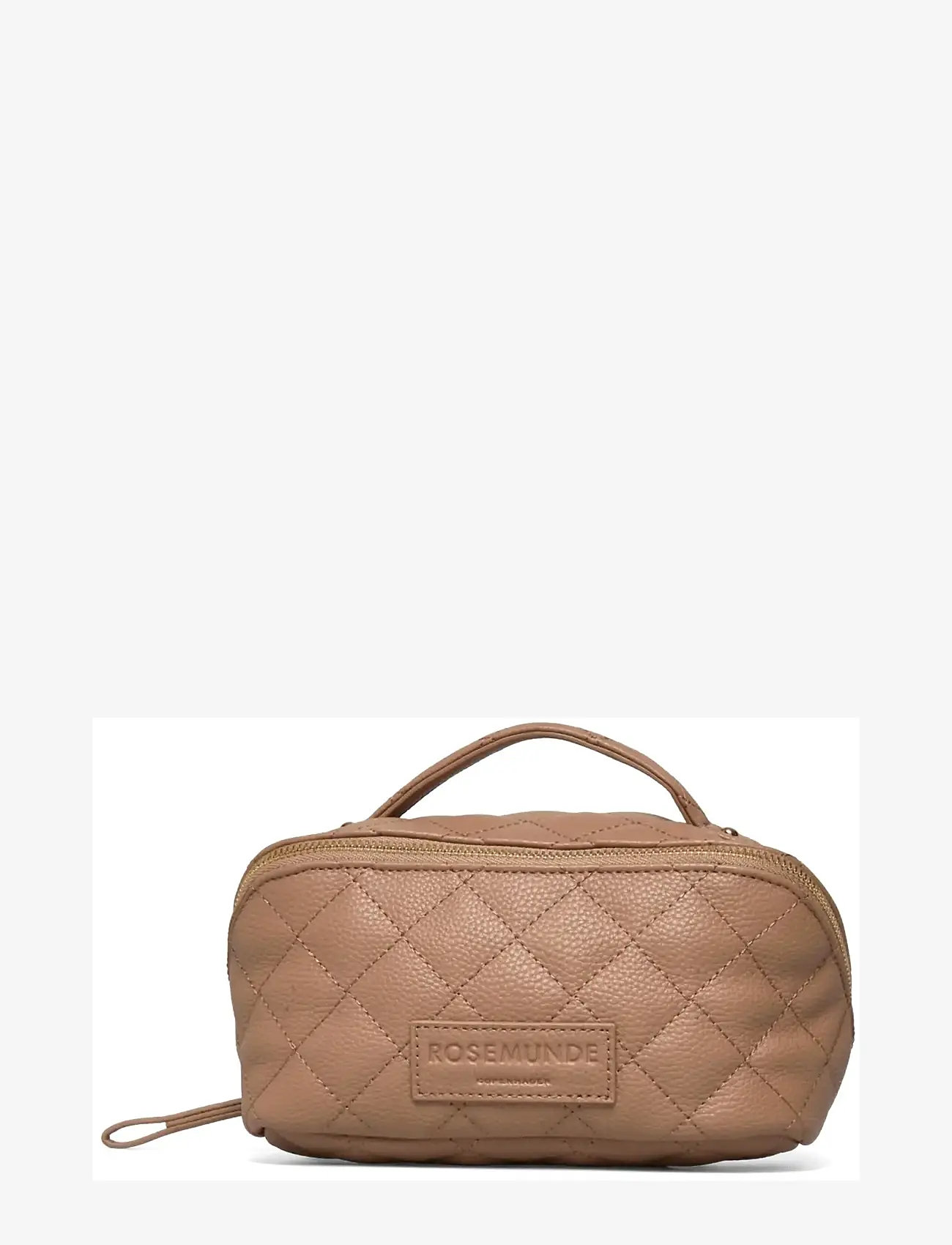 Rosemunde - RBSanya Quilted Small Cosmetics Cas - sminkväskor - delicate camel gold - 3