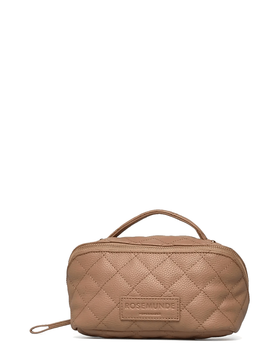 Rosemunde - RBSanya Quilted Small Cosmetics Case - makeup bags - delicate camel gold - 3