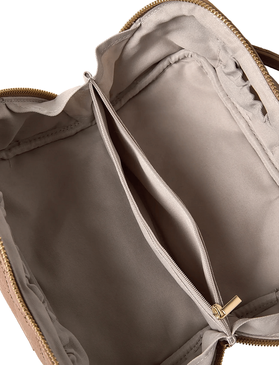 Rosemunde - RBSanya Quilted Small Cosmetics Case - makeup bags - delicate camel gold - 4