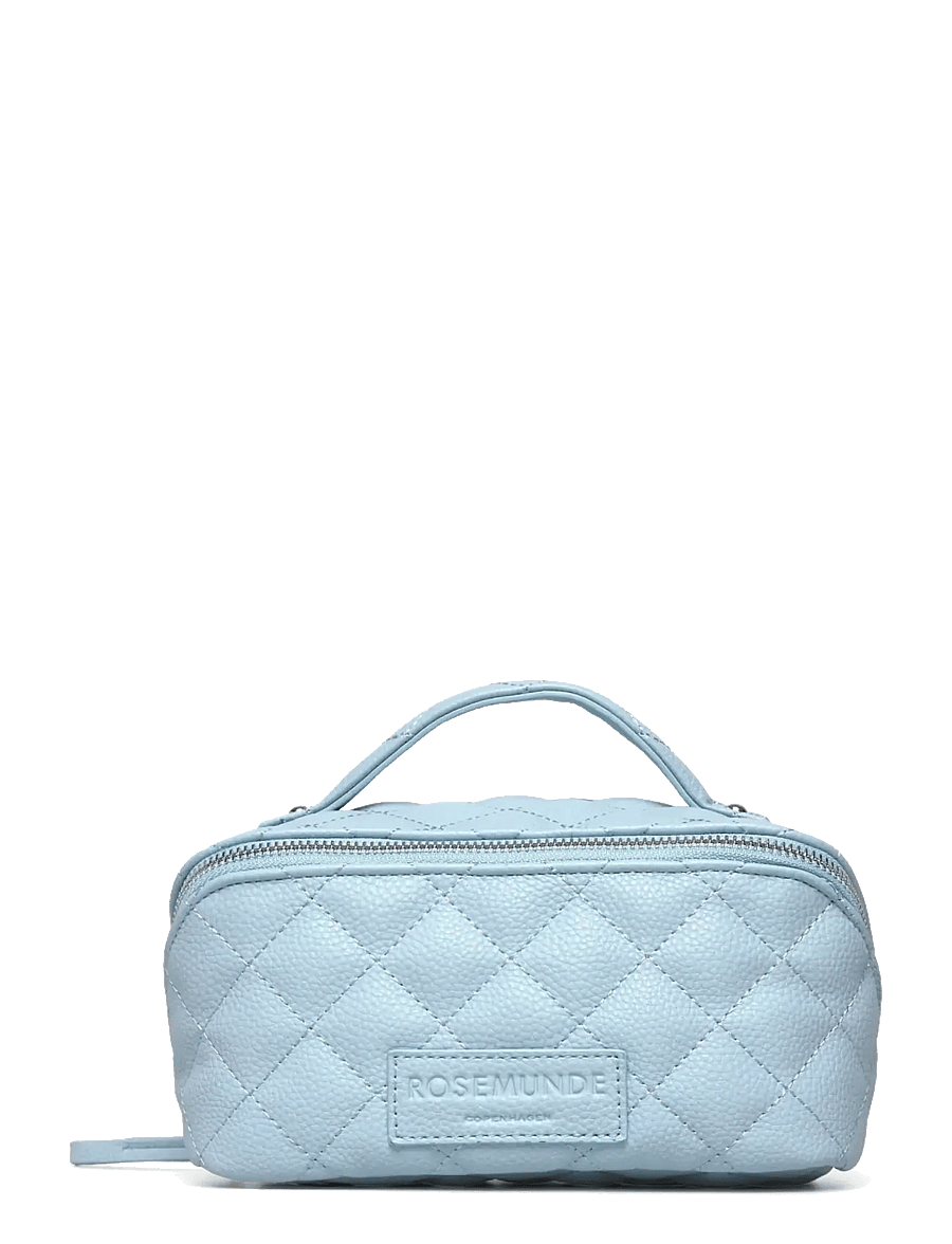 Rosemunde - RBSanya Quilted Small Cosmetics Case - makeup bags - pastel blue silver - 0