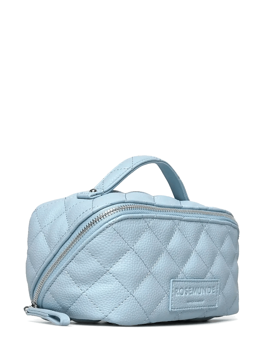 Rosemunde - RBSanya Quilted Small Cosmetics Case - makeup bags - pastel blue silver - 2