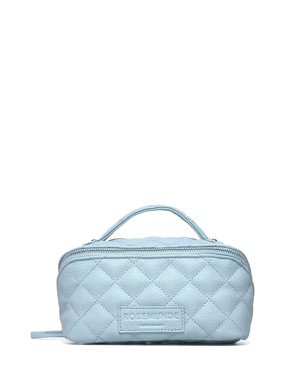 Rosemunde - RBSanya Quilted Small Cosmetics Case - makeup bags - pastel blue silver - 3