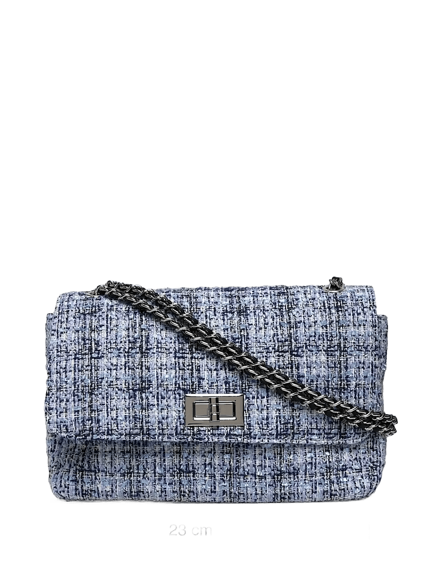 Rosemunde - RBAmy Boucle Small Chain Shoulder Bag - alltags-style - blue mix silver - 4