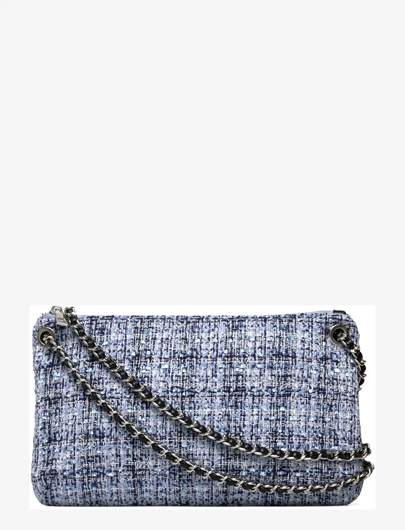 Rosemunde - RBAmy Boucle Medium Chain Clutch - hverdags stil - blue mix silver - 0