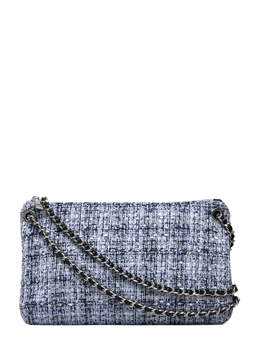 Rosemunde - RBAmy Boucle Medium Chain Clutch - umhängetaschen - blue mix silver - 0
