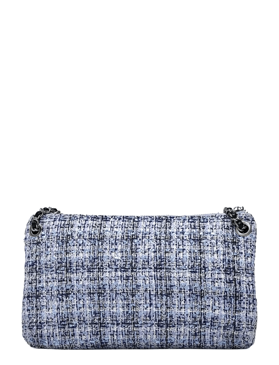 Rosemunde - RBAmy Boucle Medium Chain Clutch - umhängetaschen - blue mix silver - 1