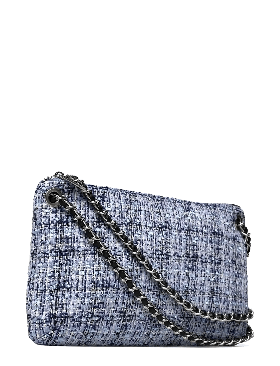 Rosemunde - RBAmy Boucle Medium Chain Clutch - umhängetaschen - blue mix silver - 2