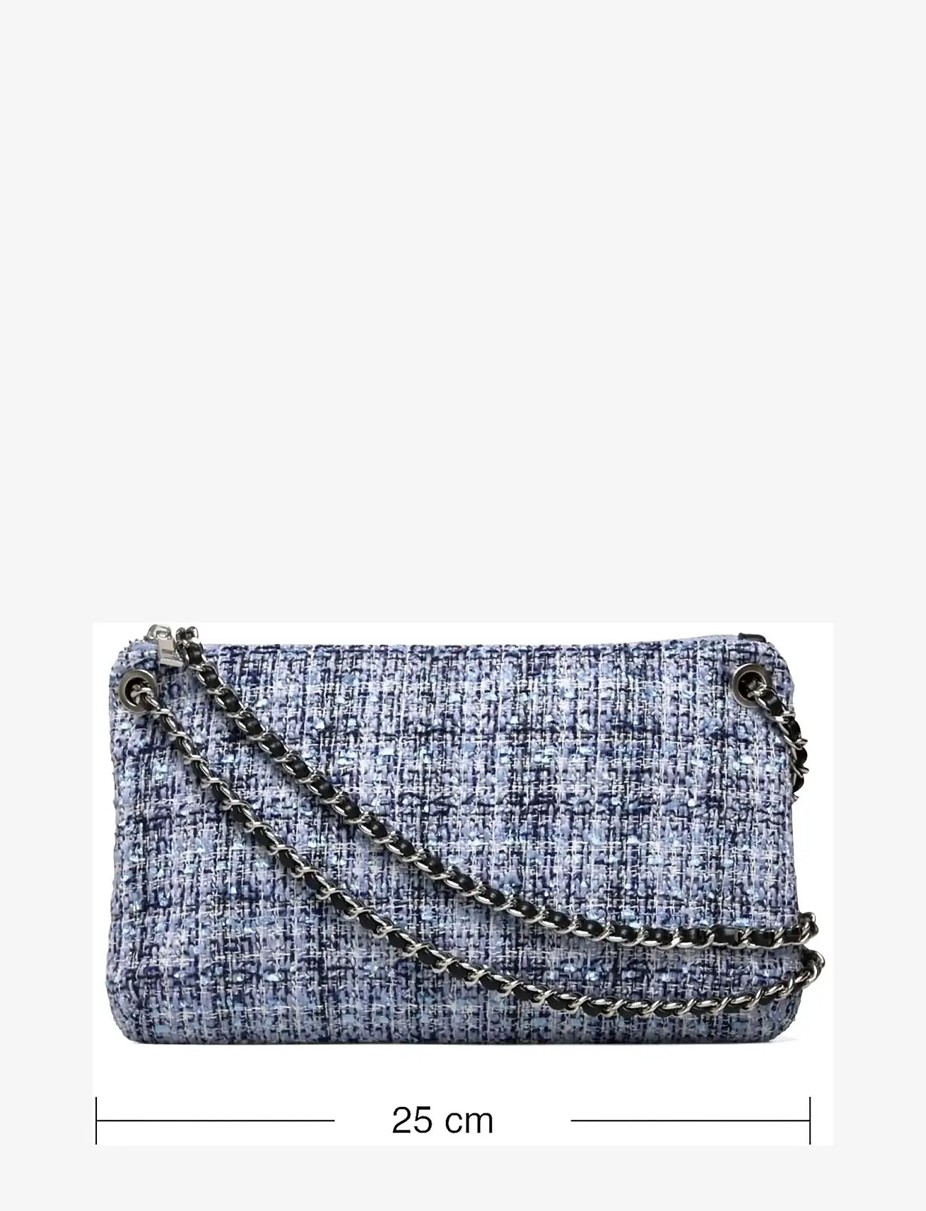 Rosemunde - RBAmy Boucle Medium Chain Clutch - hverdags stil - blue mix silver - 3