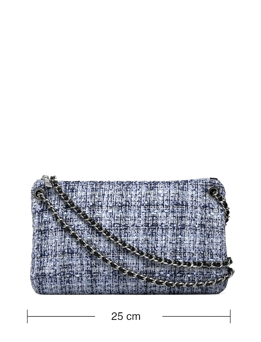 Rosemunde - RBAmy Boucle Medium Chain Clutch - umhängetaschen - blue mix silver - 3