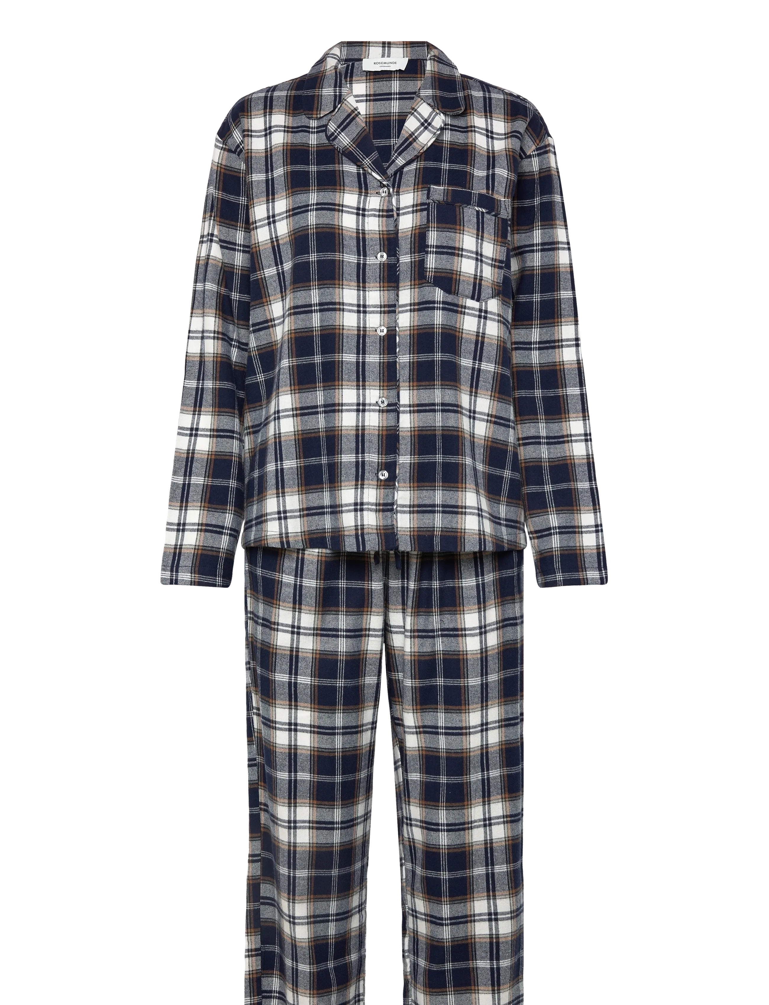 Rosemunde Rhiben Ls Pyjamas Set, XS, Night & Loungewear, Mehrfarbig/gemustert - (set), Frauen