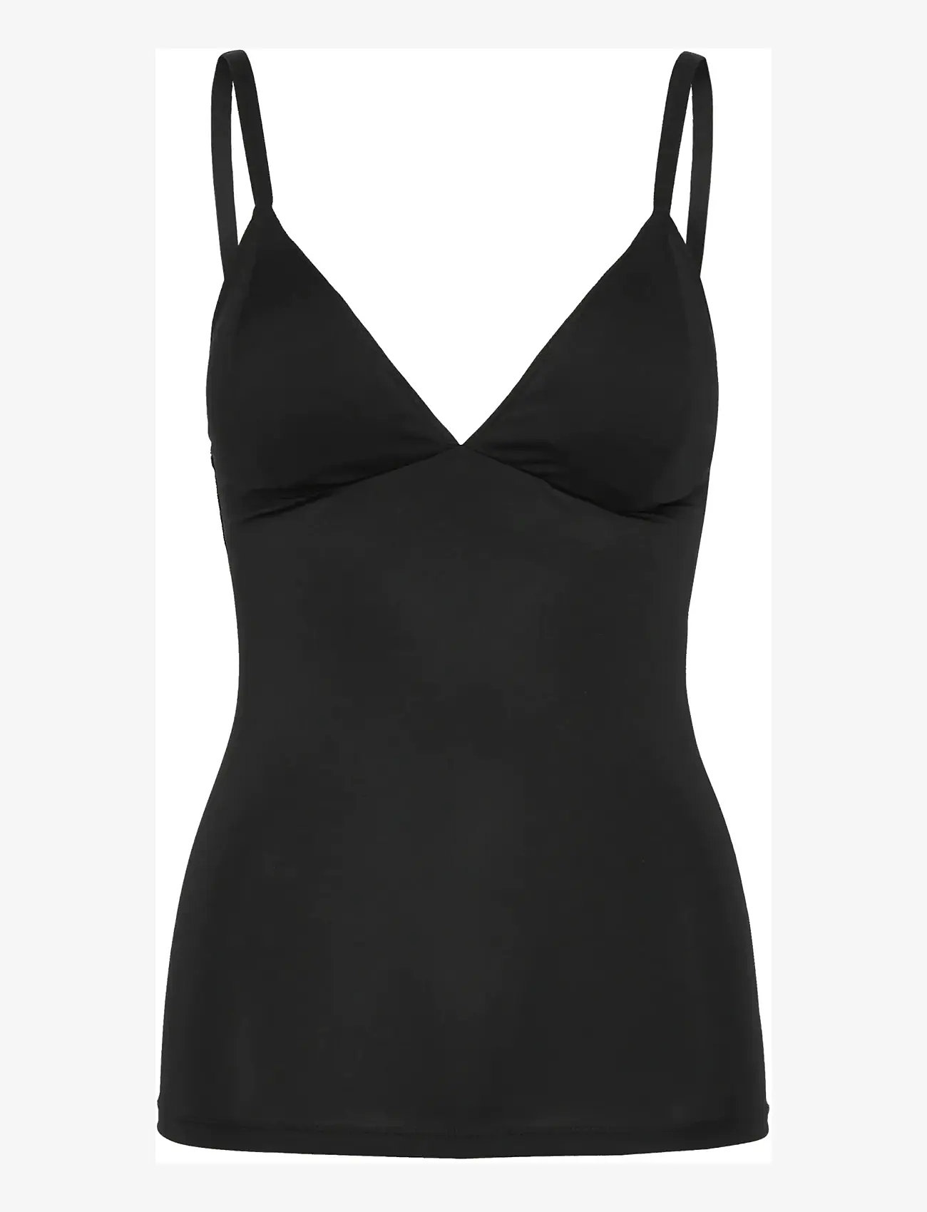Rosemunde - RWBillie SL Cup Strap Top - alussärgid - black - 0