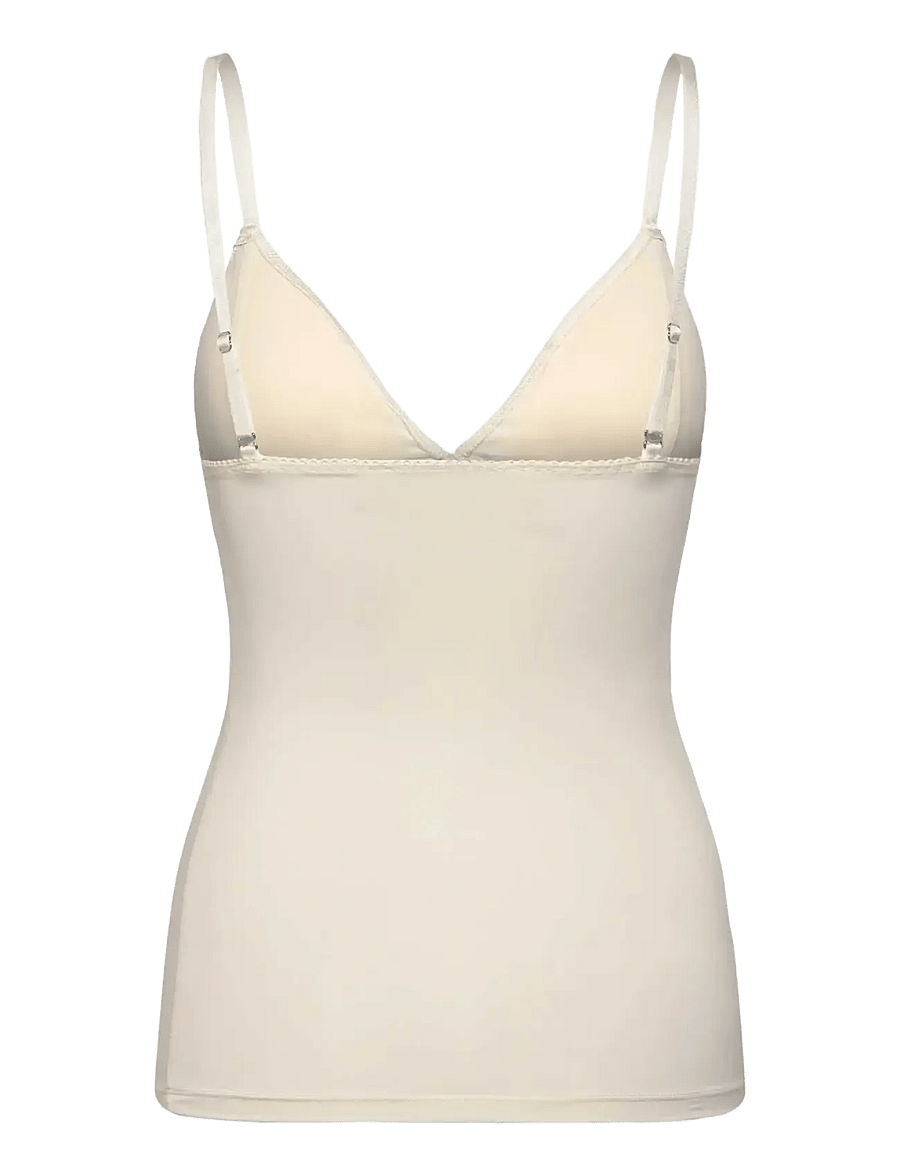 Rosemunde - RWBillie SL Cup Strap Top - tops - ivory - 2
