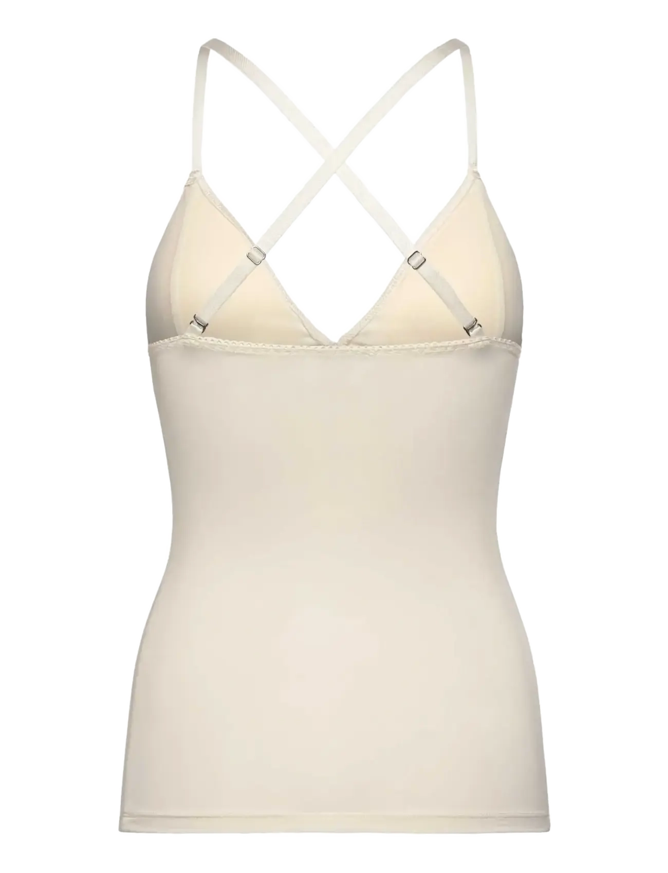 Rosemunde - RWBillie SL Cup Strap Top - oberteile - ivory - 3