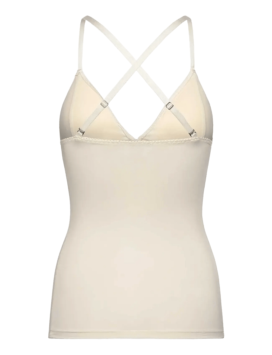 Rosemunde - RWBillie SL Cup Strap Top - tops - ivory - 3