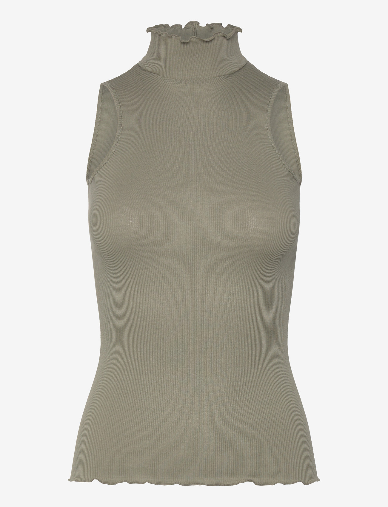 Rosemunde - RWBernadine Organic SL Top - tanktops - dried sage - 1