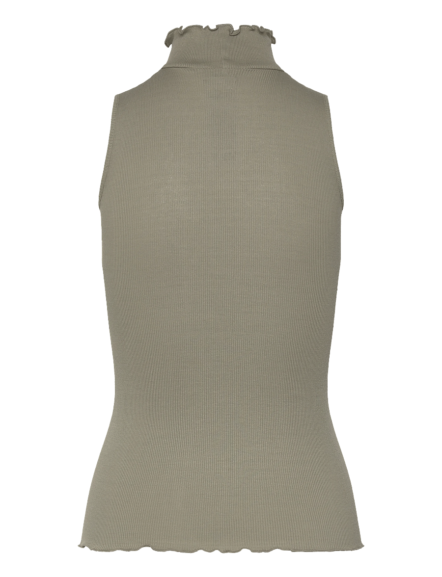 Rosemunde - RWBernadine Organic SL Top - tanktops - dried sage - 2