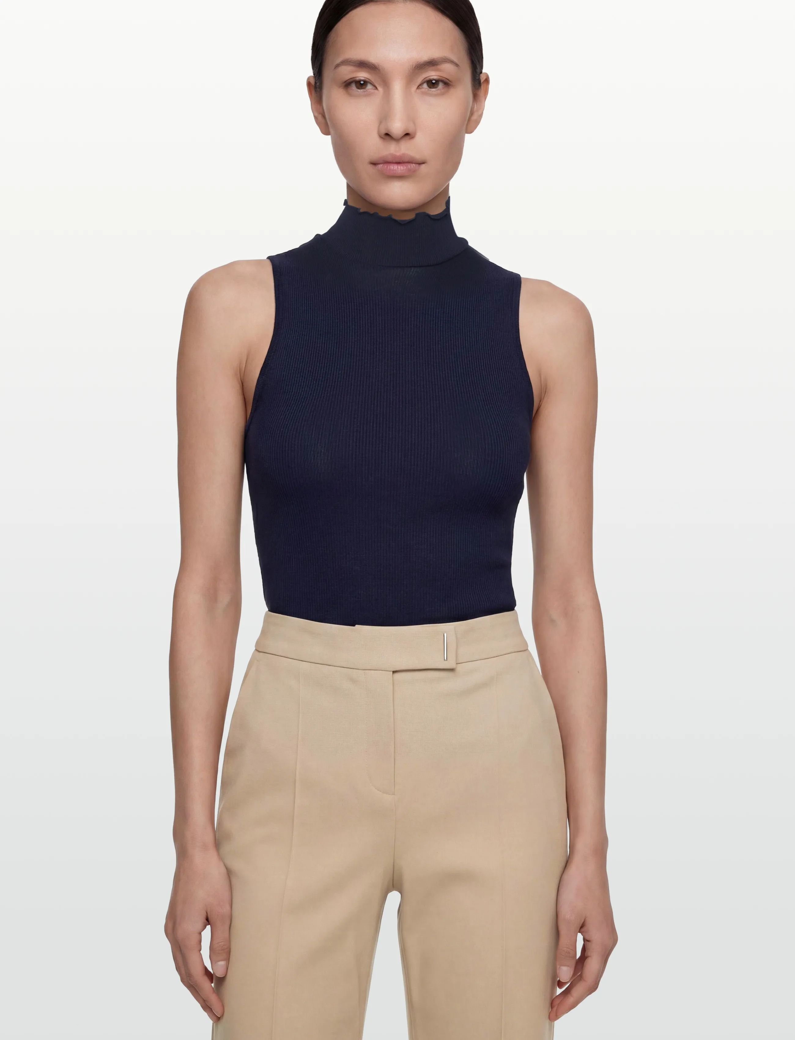 Rosemunde - RWBernadine Organic SL Top - tanktops - navy - 3