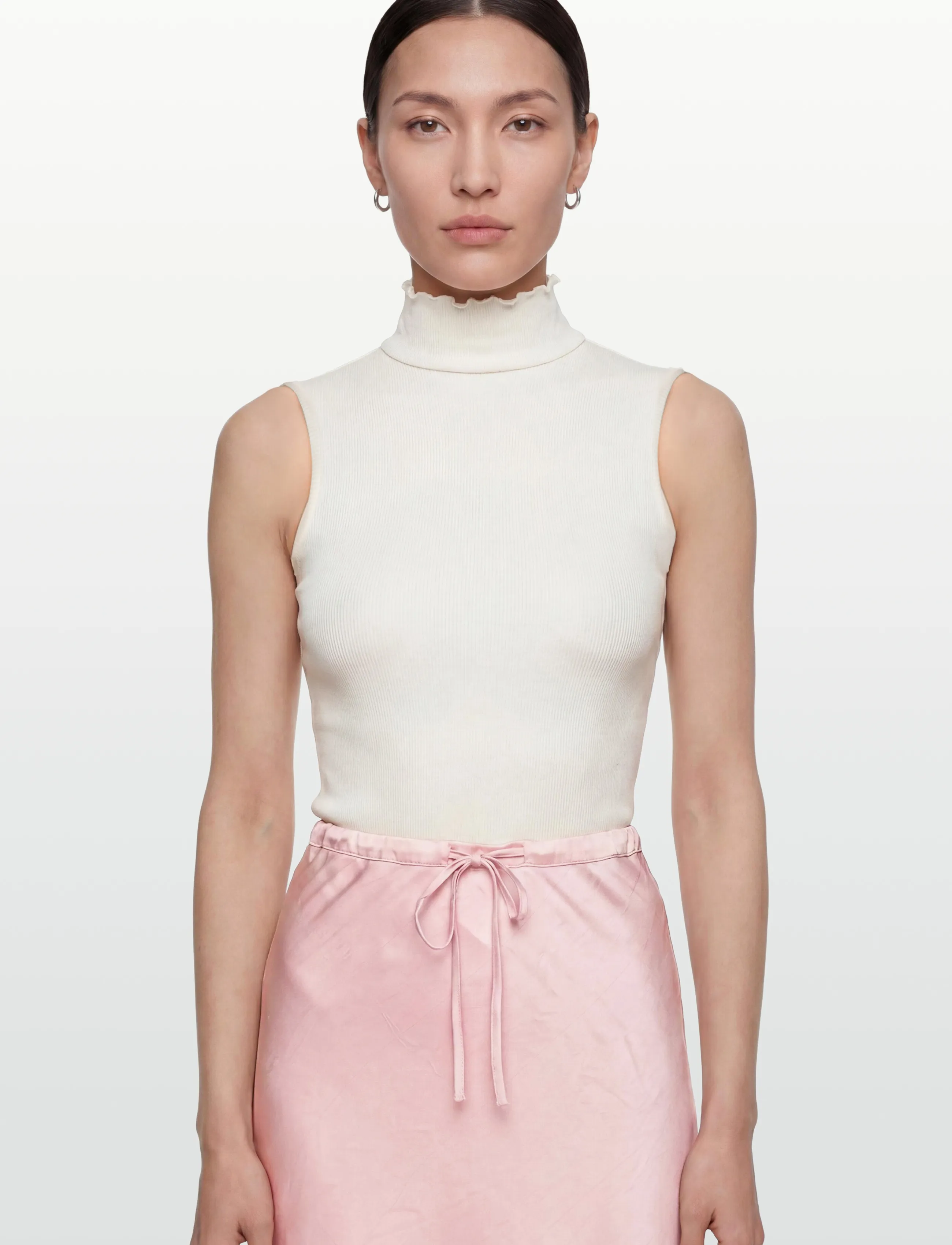 Rosemunde - RWBernadine Organic SL Top - tanktops - new white - 3