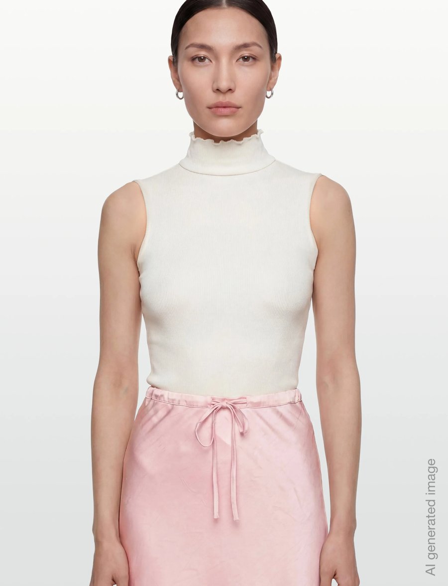 Rosemunde - RWBernadine Organic SL Top - Ärmellose tops - new white - 3