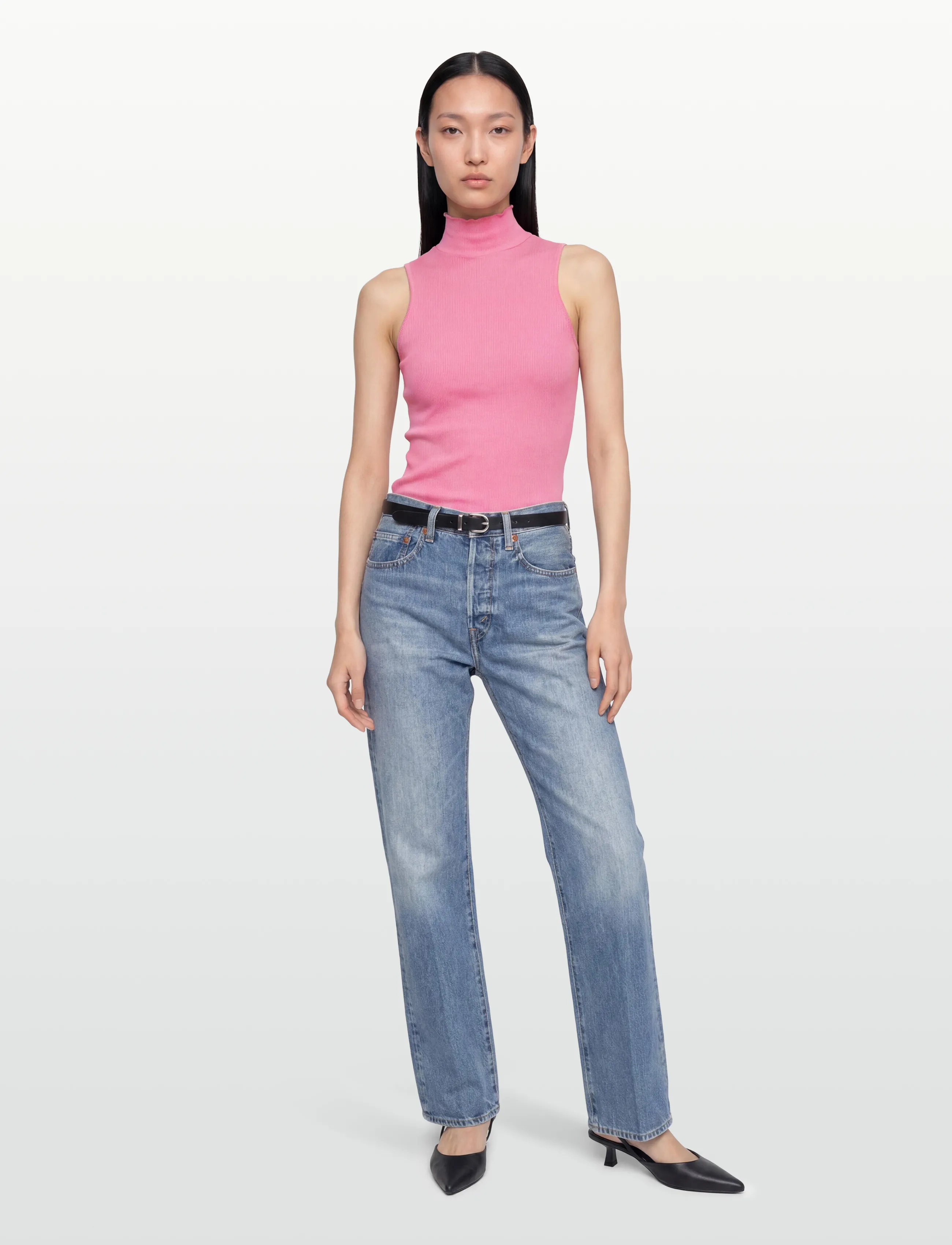 Rosemunde RWBernadine Organic SL Top - Ermeløse topper - SEA PINK / pink/rose