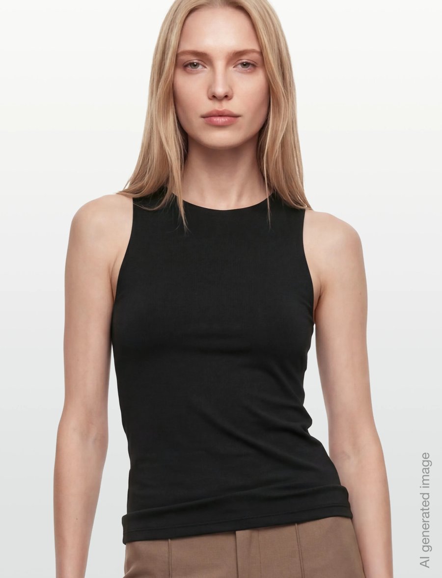 Rosemunde - RWBillie SL Boxer Tank Top - Ärmellose tops - black - 3