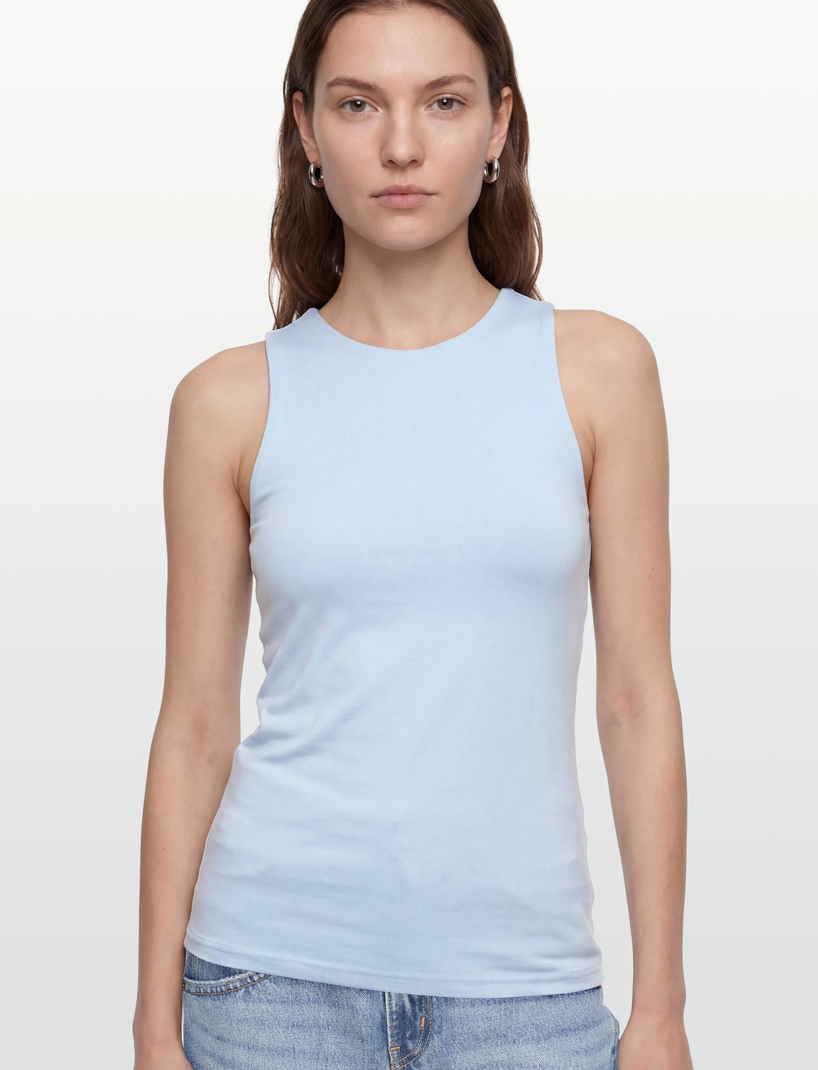 Rosemunde - RWBillie SL Boxer Tank Top - tanktops - nantucket blue - 3