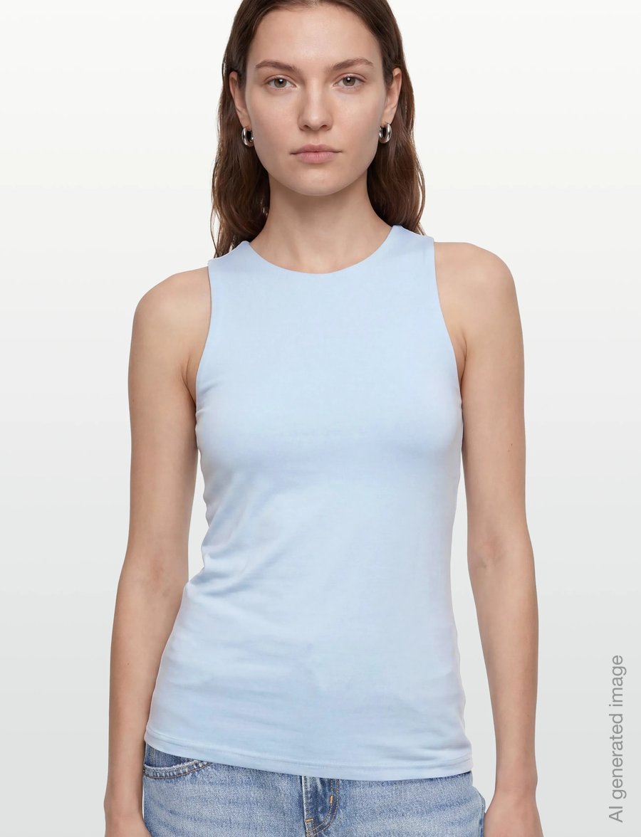 Rosemunde - RWBillie SL Boxer Tank Top - sleeveless tops - nantucket blue - 3