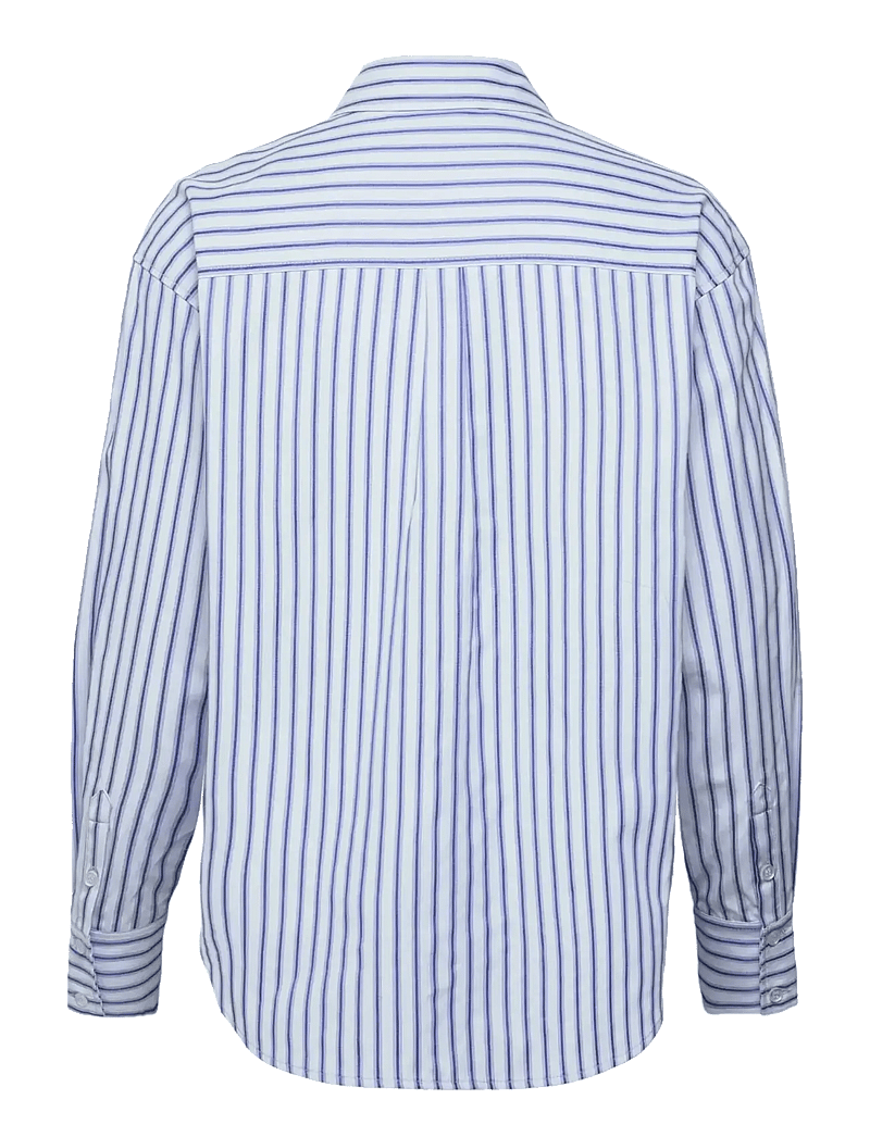 Rosemunde - RWUlla LS Oversize Shirt - chemises à manches longues - baby blue stripe - 2
