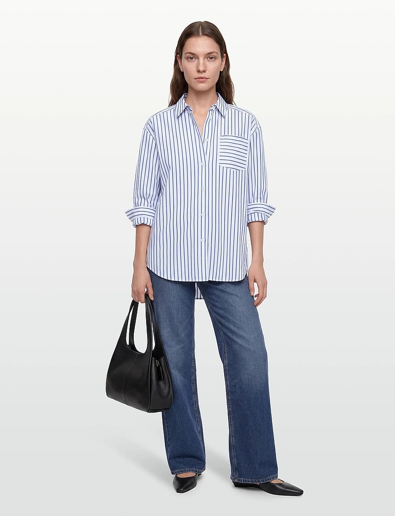 Rosemunde - RWUlla LS Oversize Shirt - chemises à manches longues - baby blue stripe - 0