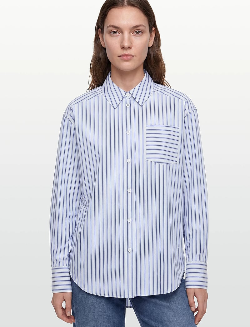 Rosemunde - RWUlla LS Oversize Shirt - chemises à manches longues - baby blue stripe - 5
