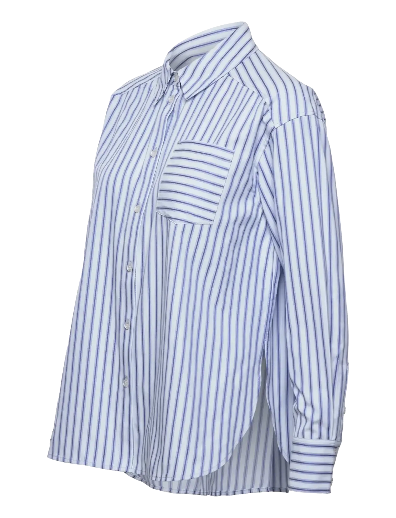 Rosemunde - RWUlla LS Oversize Shirt - pikkade varrukatega särgid - baby blue stripe - 4