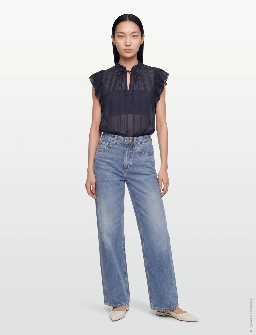 Rosemunde - RWGloria SL Top - lyhythihaiset puserot - navy - 0