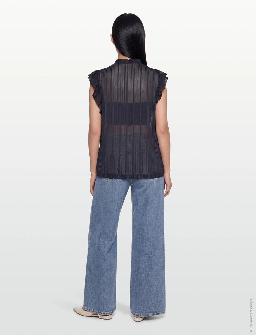 Rosemunde - RWGloria SL Top - lyhythihaiset puserot - navy - 4