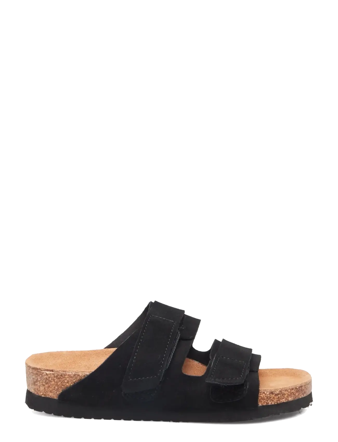 Rosemunde - RHColina Leather Suede Strap Sandal - flade sandaler - black - 1