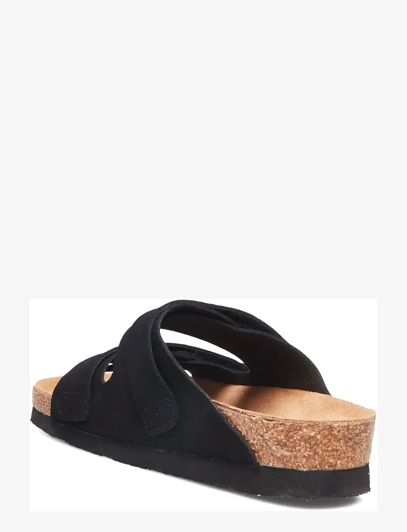 Rosemunde - RHColina Leather Suede Strap Sandal - flade sandaler - black - 2