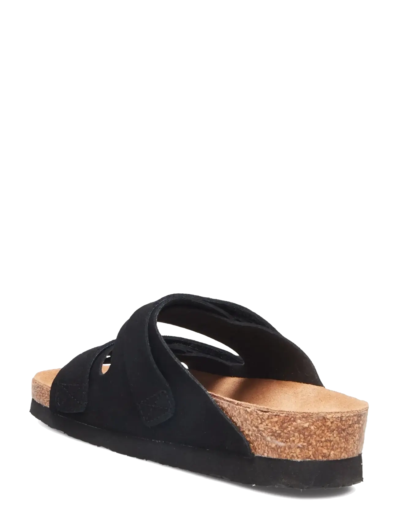 Rosemunde - RHColina Leather Suede Strap Sandal - flade sandaler - black - 2