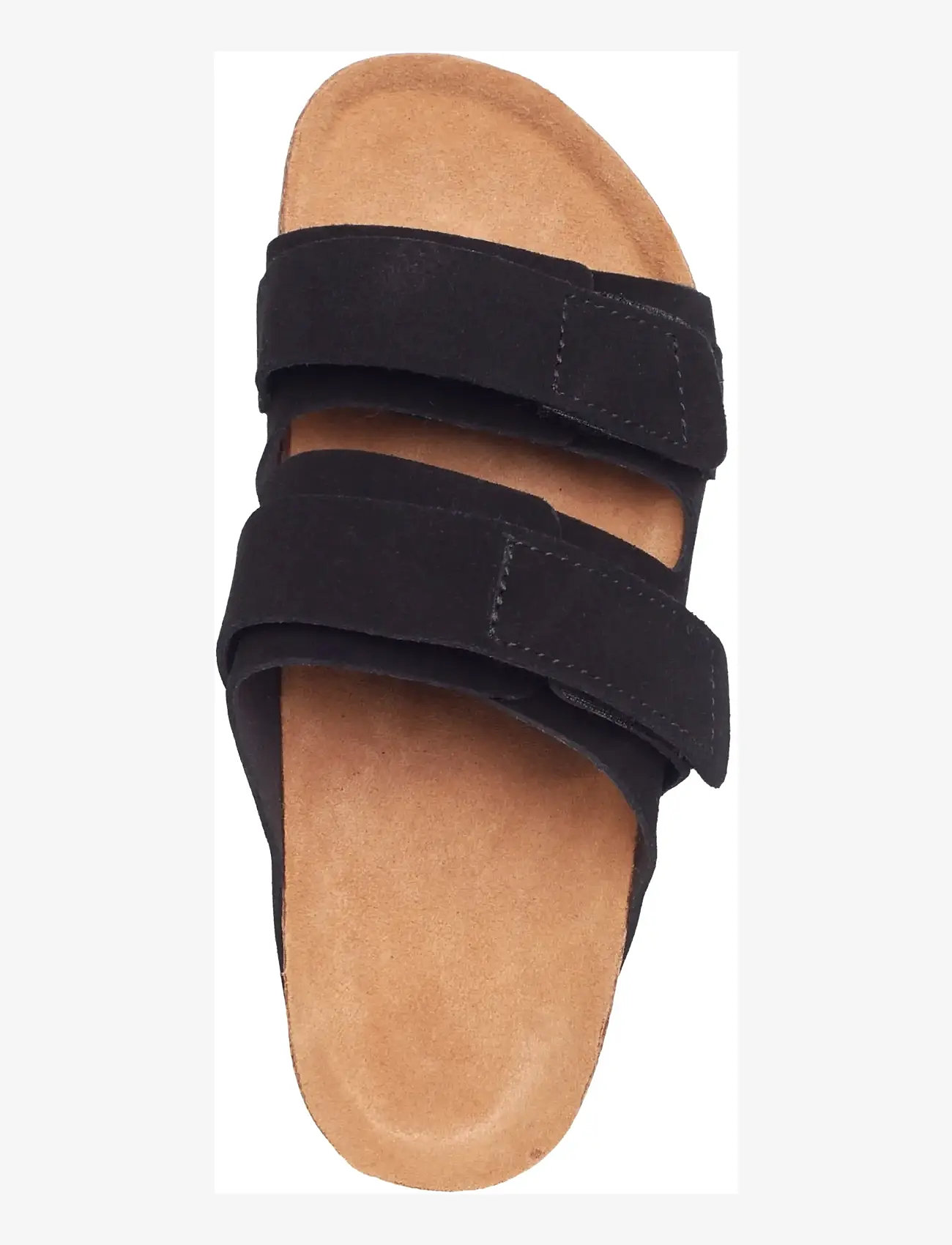 Rosemunde - RHColina Leather Suede Strap Sandal - flade sandaler - black - 3