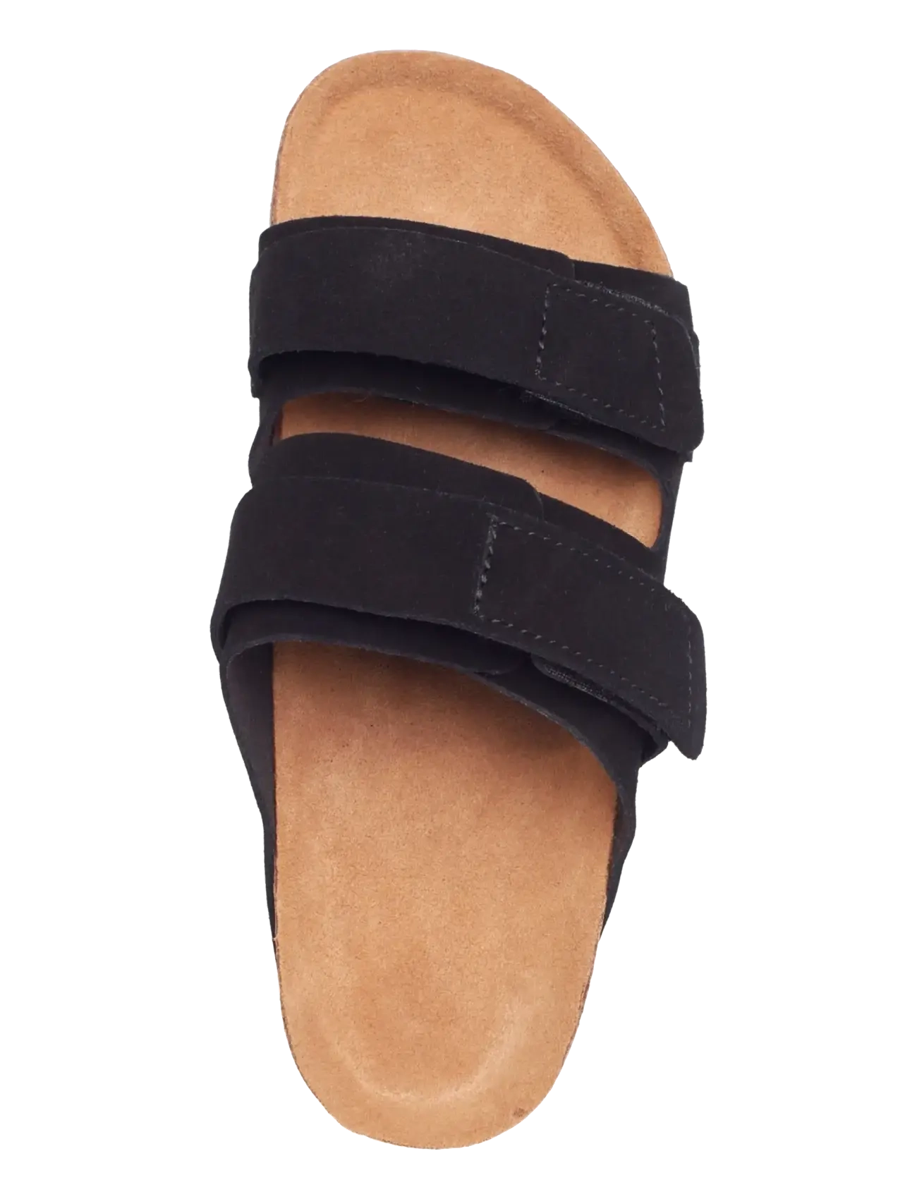 Rosemunde - RHColina Leather Suede Strap Sandal - flade sandaler - black - 3
