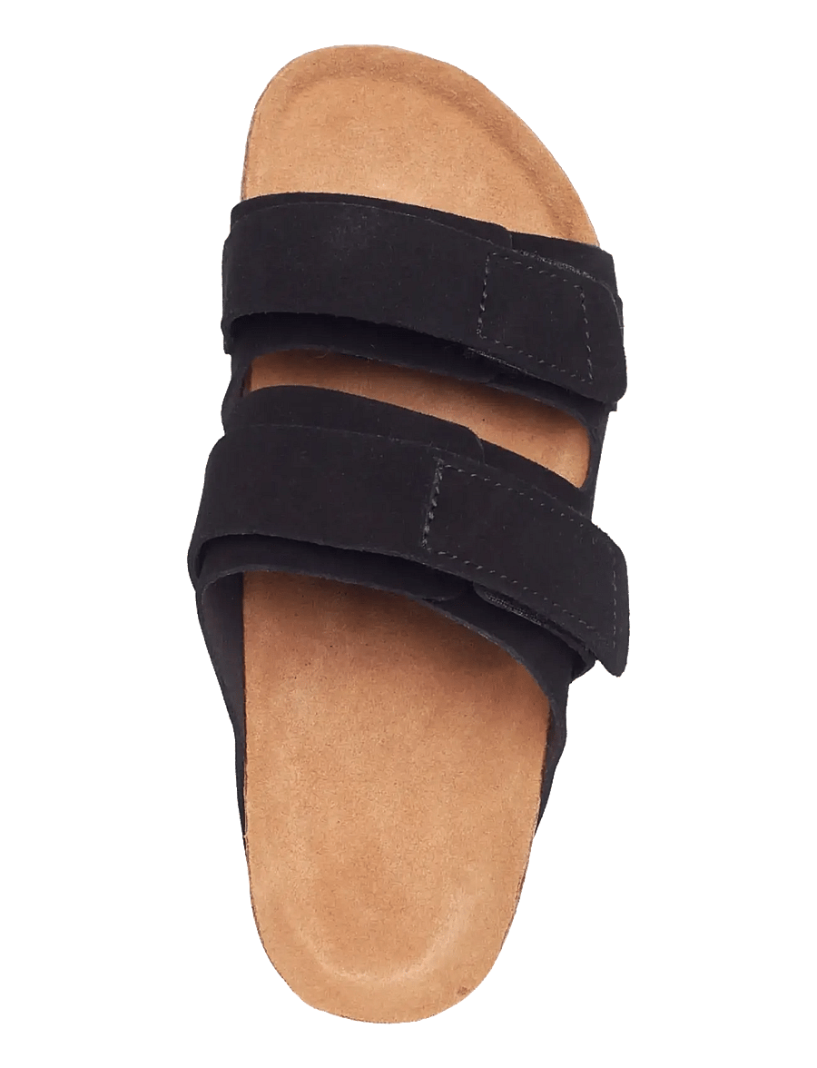 Rosemunde - RHColina Leather Suede Strap Sandal - madalad sandaalid - black - 3