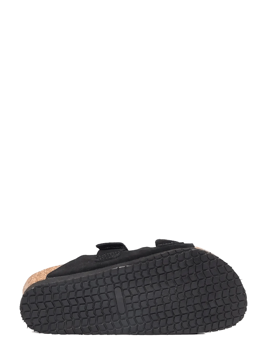 Rosemunde - RHColina Leather Suede Strap Sandal - madalad sandaalid - black - 4