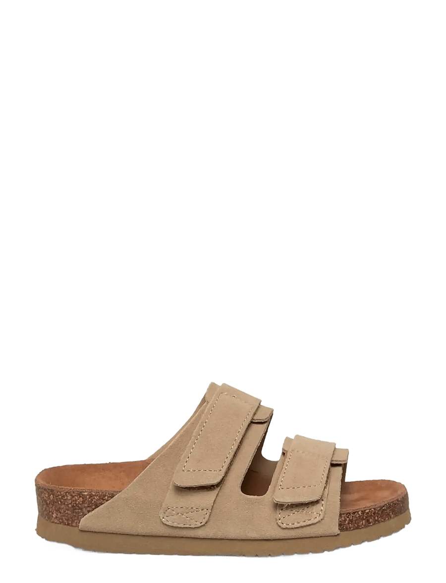 Rosemunde - RHColina Leather Suede Strap Sandal - madalad sandaalid - taupe - 1