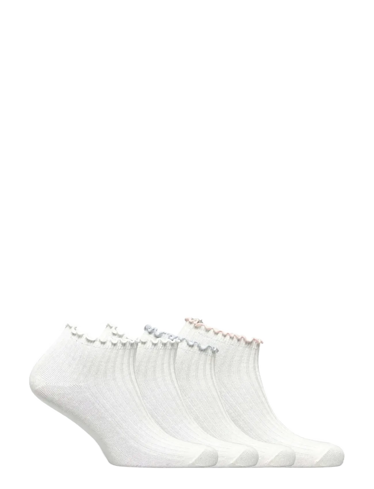 Rosemunde RHSisse Footie Socks - 4-pack - Unterwäsche - WHITE W/ NANTUCKET BLUE WHITE / white