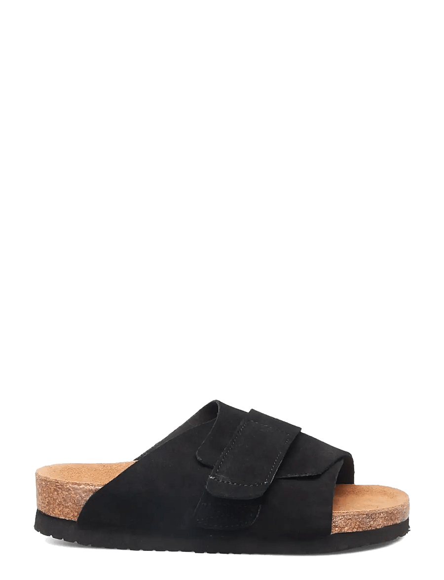 Rosemunde - RHWColina Leather Suede Sandal - flade sandaler - black - 1