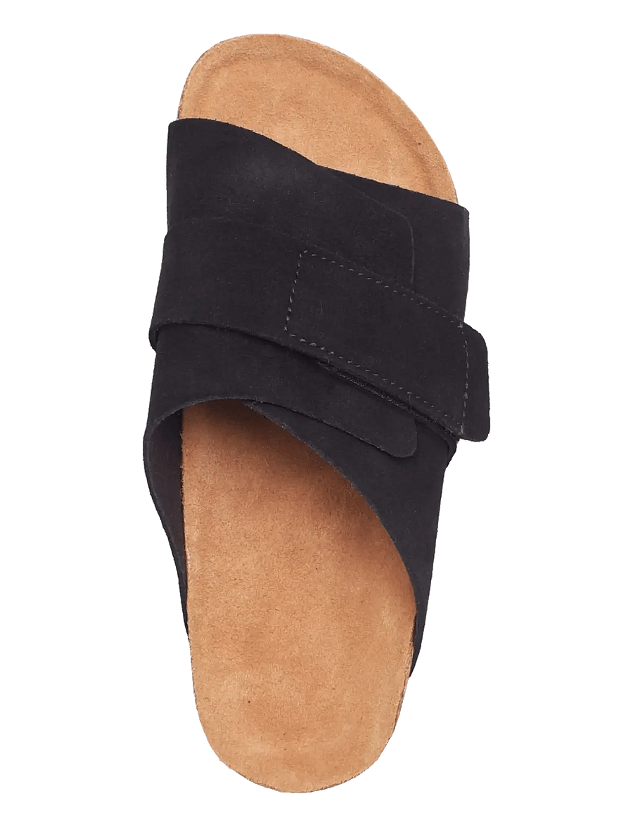 Rosemunde - RHWColina Leather Suede Sandal - flade sandaler - black - 3